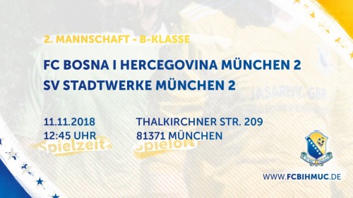 [12. Spieltag] FC BiH München 2 - SV Stadtwerke München 2