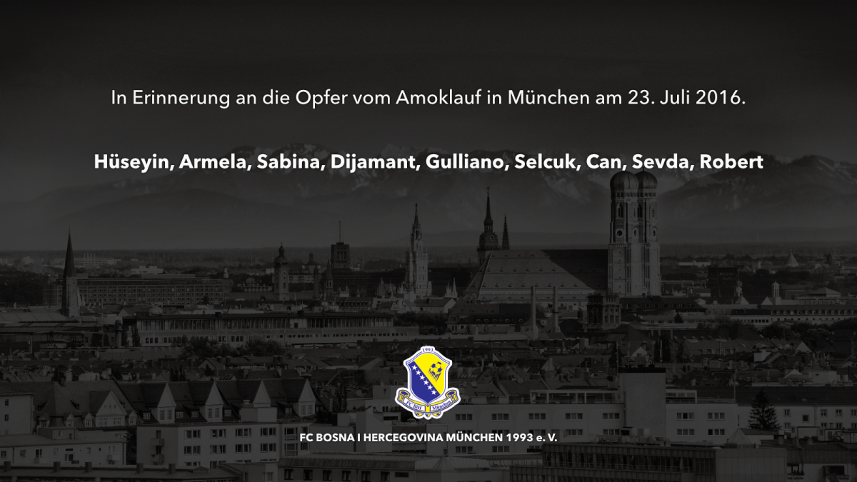 Erinnerung an die Opfer (Münchner Amoklauf - 23. Juli 2016)