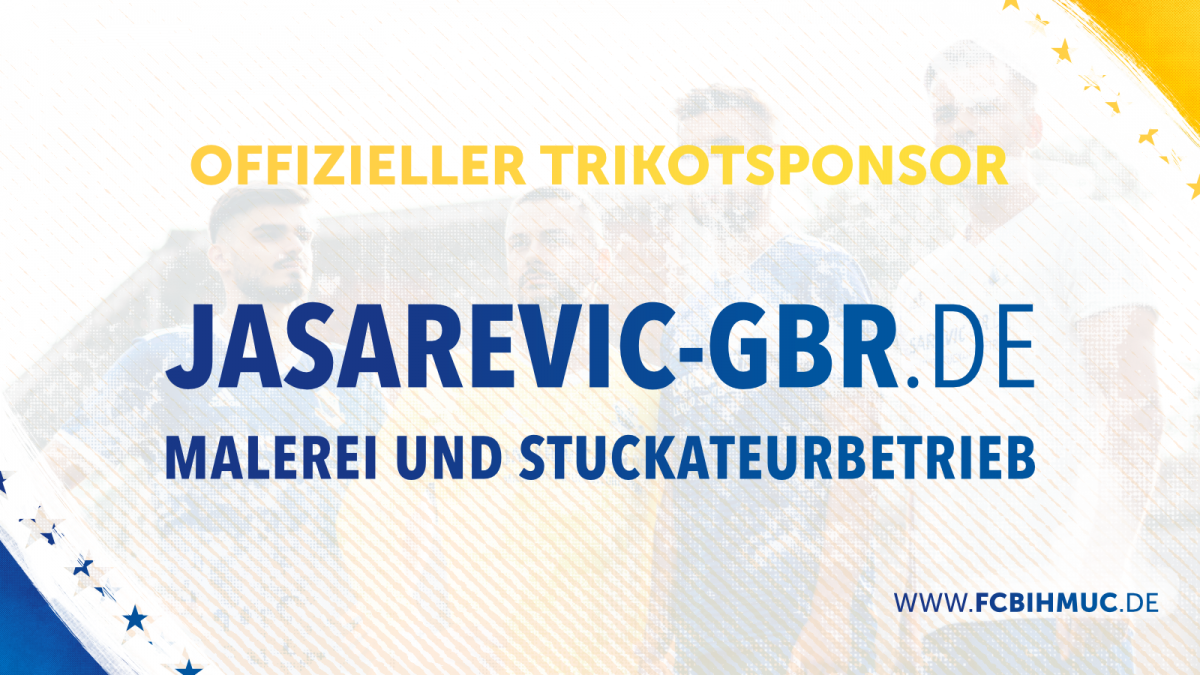 Offizieller Trikotsponsor: JASAREVIC GBR