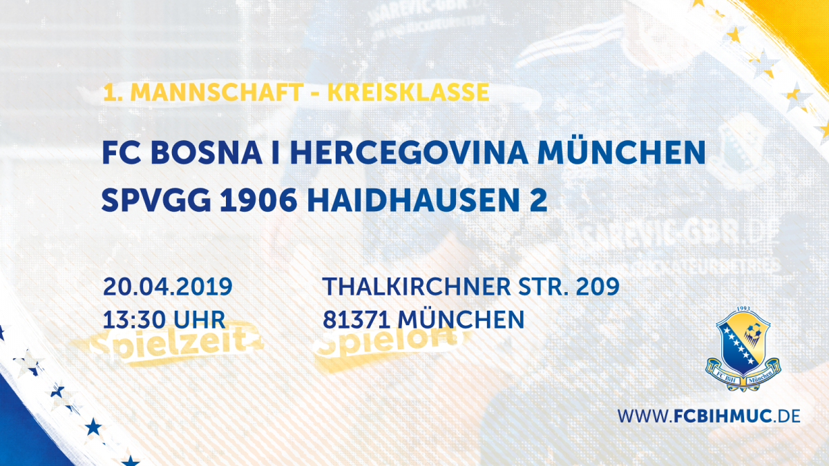 [20. Spieltag] FC BiH München - SpVgg 1906 Haidhausen 2