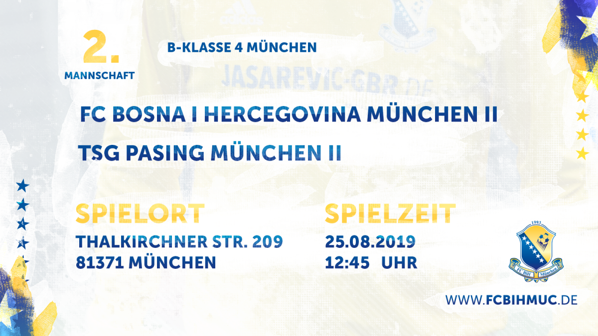 [1. Spieltag] FC BiH München II - FC TSG Pasing II