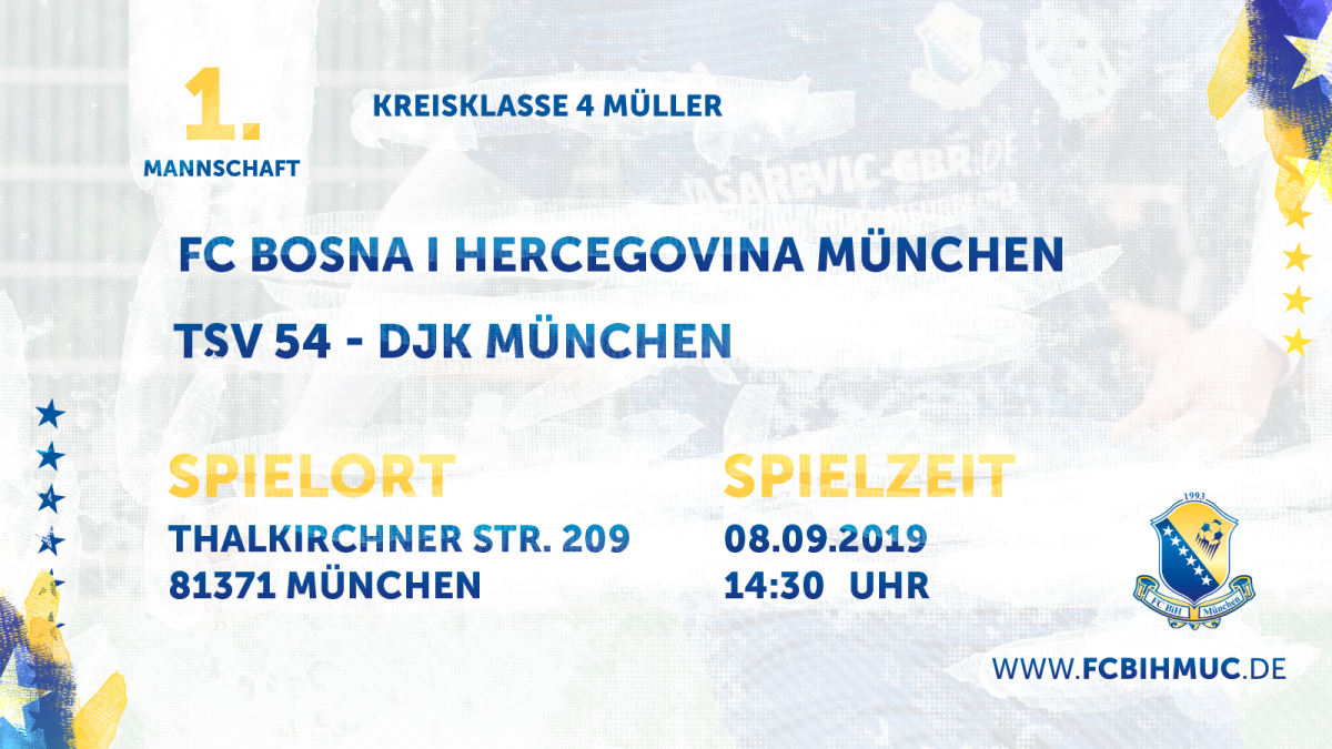 [3. Spieltag] FC BiH München - TSV 54 - DJK München